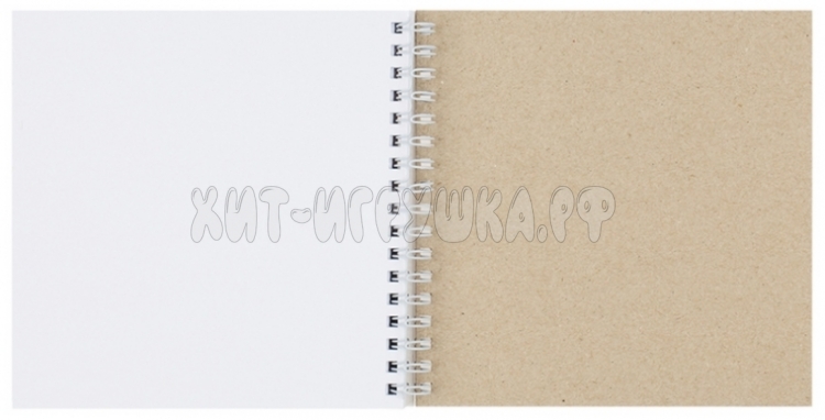 Скетчбук 60 л. 15*15 см на гребне, 120г/м2, soft-touch "Mountcats" MESHU MS_44871