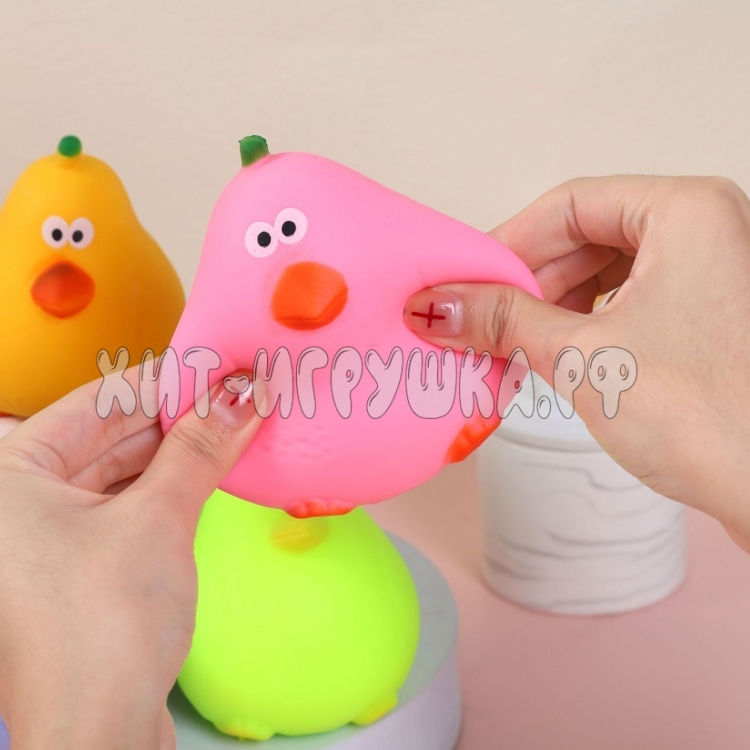 Антистресс тянучка / мялка / сквиш ПТИЧКА 1 шт (наполнение пенка) в ассортименте ZD210