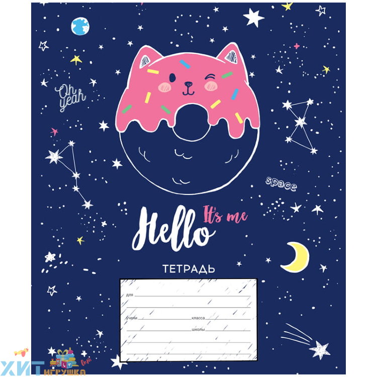 Тетрадь 24 л. клетка "Рисунки. Trendy meow" в ассортименте ArtSpace Т24к_29916