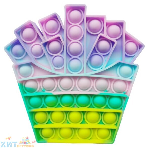 POP IT antistress Сенсорная игрушка с пузырьками ФРИ ПАСТЕЛЬ / Вечная пупырка ПОП ИТ / popit_fri_pastel
