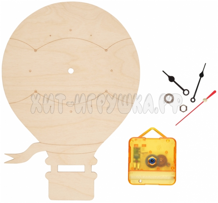 Сувенирный набор для творчества Часы-раскраска. Воздушный шар cl-6