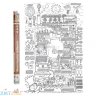 Огромная раскраска "Шоколадная фабрика" 120*80 см PA070