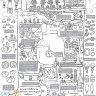 Огромная раскраска "Шоколадная фабрика" 120*80 см PA070