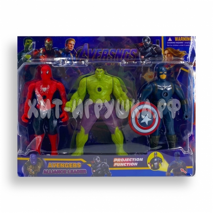 Набор Супергерои (Человек Паук, Халк, Капитан Америка) JD688-1