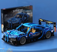 Конструктор Машина Bugatti Chiron Бугатти 447 дет.  с инерционным механизмом T3003