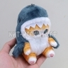 Брелок Мягкая игрушка Котик в костюме акулы 13 см br_cat_shark / 1989