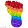 POP IT antistress Сенсорная игрушка с пузырьками СТУПНЯ / СЛЕД / Вечная пупырка