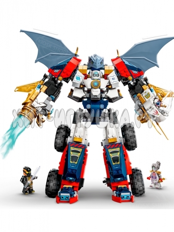 Конструктор Ниндзя.Ультра-объединяющий робот Зейна 1187 дет. 13183