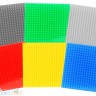 Строительная пластина для конструктора 25*25 см (32*32 выступа) в ассортименте LXDX3232