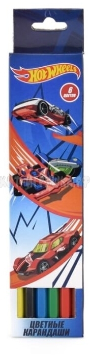 Карандаши цветные 6 цв. Hot Wheels Centrum 88772