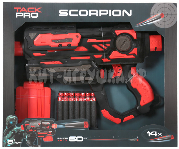 Бластер Scorpion механический с мягкими пулями 39 см FJ8887