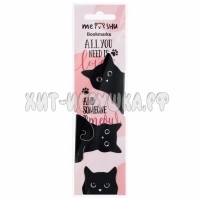 Закладки магнитные для книг 3 шт "Black cat" MESHU MS_47789