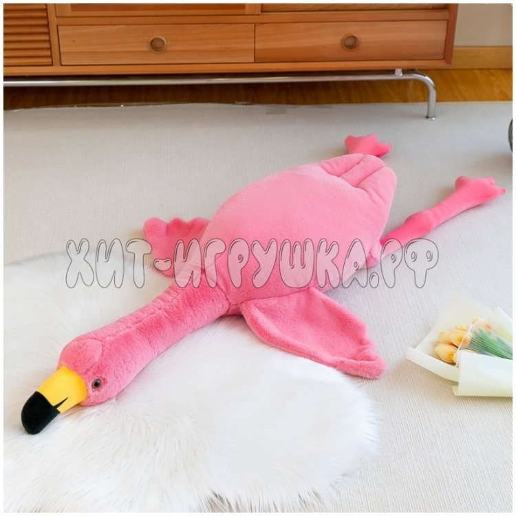 Мягкая игрушка подушка Фламинго 150 см fl_150