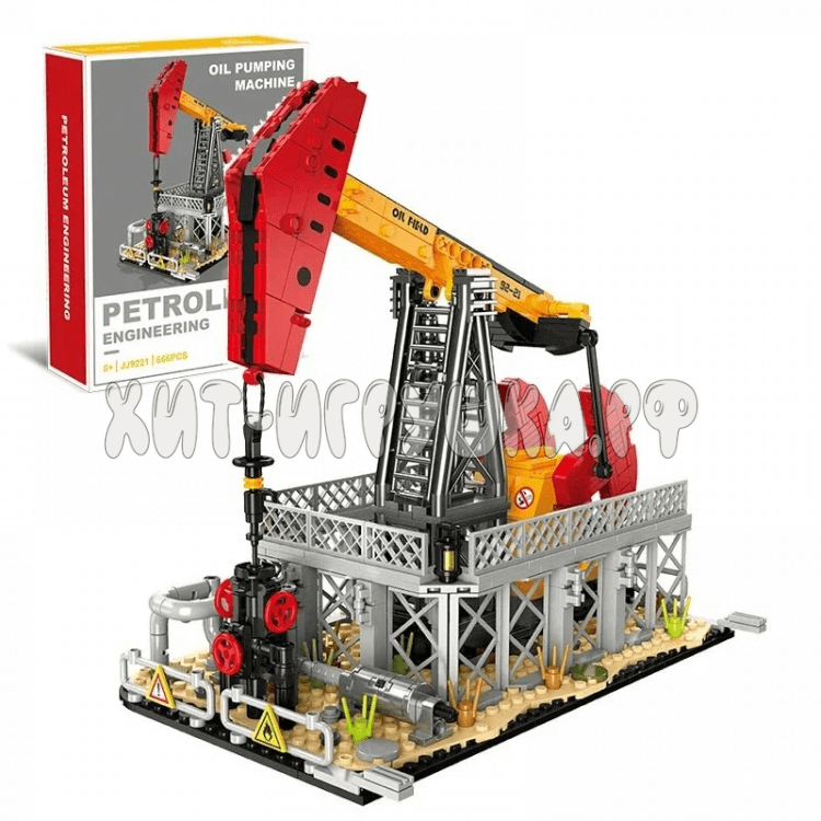 Конструктор Нефтегазовая техника: нефтяной насос 666 дет. JJ9221/JJ9921