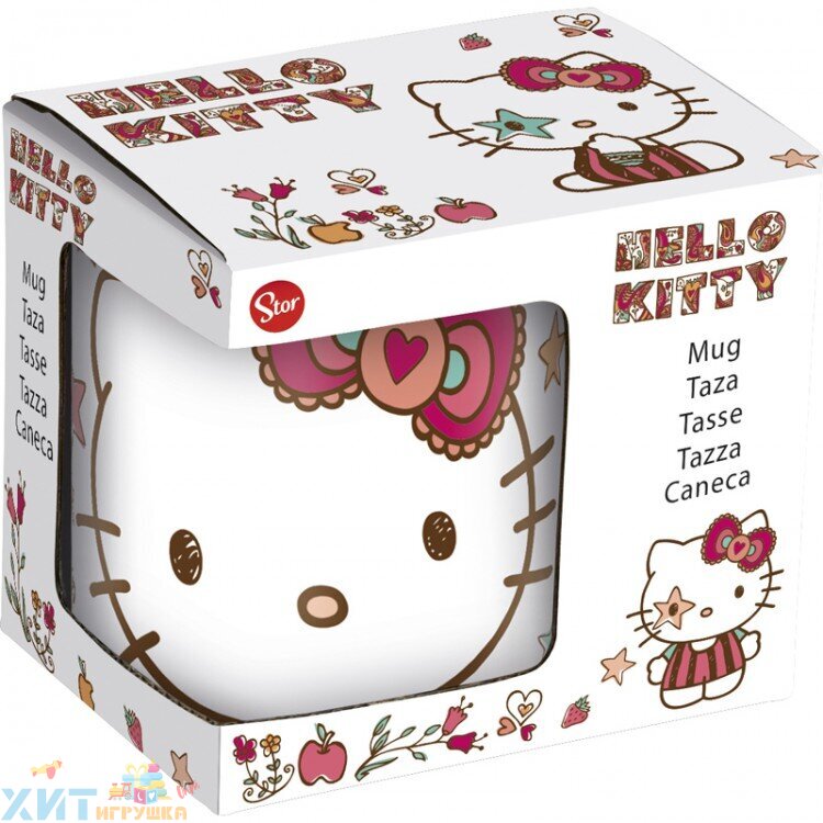 Кружка керамическая (подарочная упаковка) №4 220 мл Hello Kitty 265378