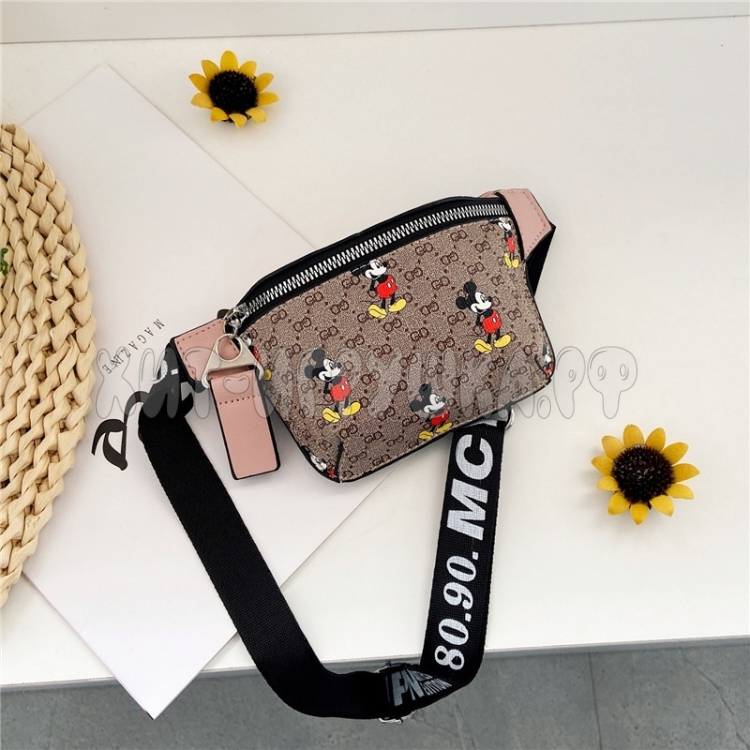 Сумочка детская для девочки через плечо на пояс Микки МАУС QN01