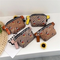 Сумочка детская для девочки через плечо на пояс Микки МАУС QN01