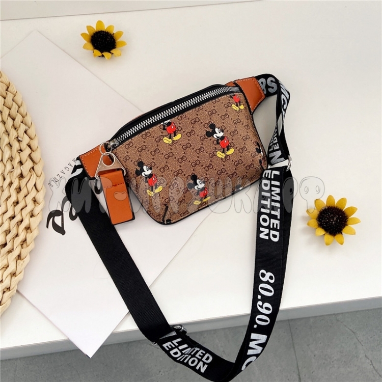 Сумочка детская для девочки через плечо на пояс Микки МАУС QN01