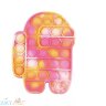 POP IT antistress Сенсорная игрушка с пузырьками AMONG US АМОНГ АС Разноцвет в ассортименте / Вечная пупырка