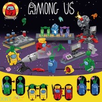 Конструктор AMONG US АМОНГ АС Набор 344 дет. (Фигурок 4 шт. + 2 шт. Импостера, аксессуары) 82283