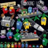 Конструктор AMONG US АМОНГ АС Набор 344 дет. (Фигурок 4 шт. + 2 шт. Импостера, аксессуары) 82283