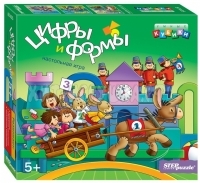 Развивающая игра "Цифры и формы" (Умные кубики) 5+ 87405