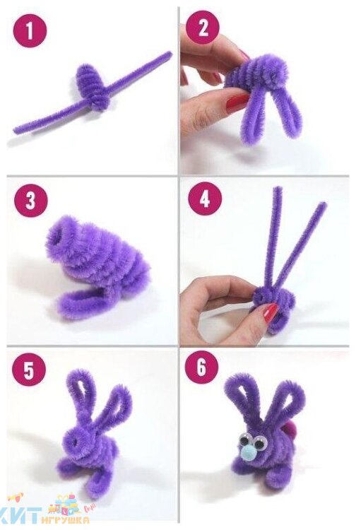 Pipe Cleaners / Синельная проволока / Набор для творчества "Плюшевые палочки + шарики" Стандарт 150 эл. 150Ст