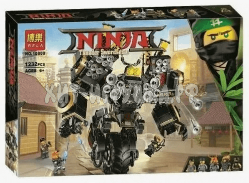 Конструктор Ниндзя. Робот землетрясений 1202 дет. 10800 Конструктор Ниндзя. Робот землетрясений 1202 дет. 10800