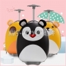 Чемодан детский на колесах (свет) Animal с ушками D1544-001