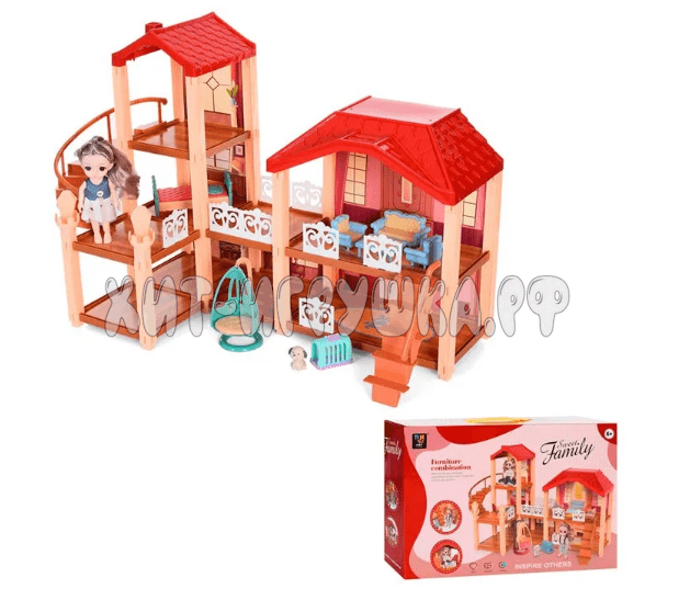 Кукольный домик с куклой и питомцем 2022-109