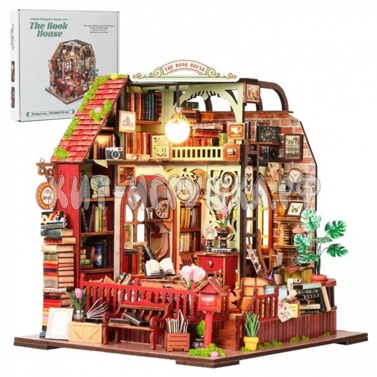 Интерьерный конструктор Румбокс Книжный дом (подсветка, музыка) TSZH6801