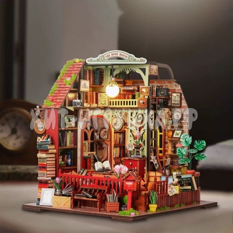 Интерьерный конструктор Румбокс Книжный дом (подсветка, музыка) TSZH6801