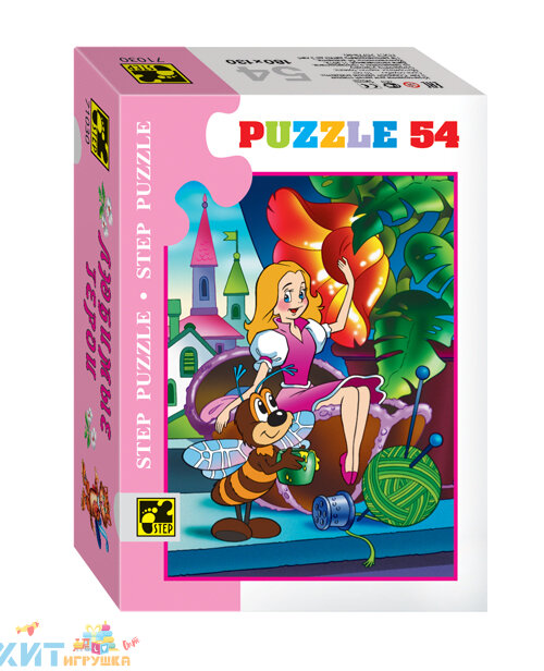 Мозаика "puzzle" 54 дет. "Любимые герои" в ассортименте 71030