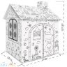 Картонный игровой Дом-раскраска (свет, муз) Z026