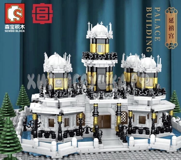 Конструктор Китайский дворец 2587 дет. 608003