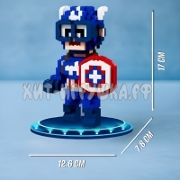 Конструктор 3D из миниблоков Капитан Америка 1258 дет. 86098