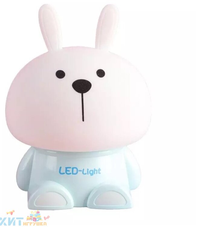 Ночник светодиодный с пластиковым основанием Happy Animals/ Силиконовый светильник-ночник в ассортименте LD592-594
