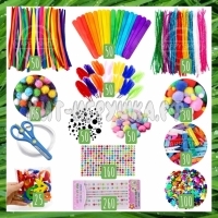 Pipe Cleaners / Синельная проволока / Набор для творчества Плюшевые палочки 900+ дет. MC001-1