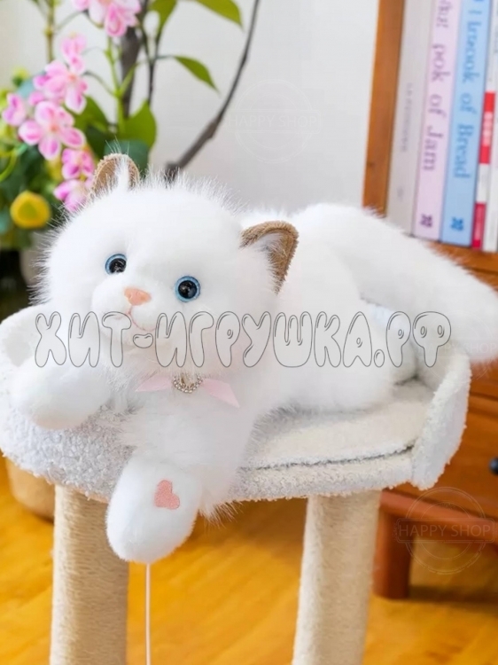 Мягкая игрушка Котик ОДНОТОН 40 см (муз) (ВЫБОР ЦВЕТА) CAT40