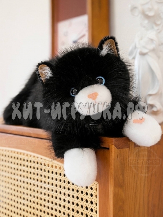 Мягкая игрушка Котик ОДНОТОН 40 см (муз) (ВЫБОР ЦВЕТА) CAT40