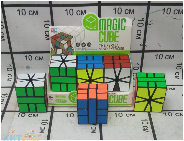 Кубик Рубика 6 шт в блоке 2188/8859-1
