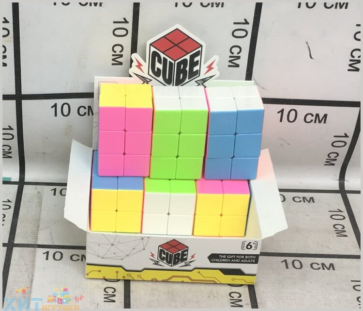 Кубик рубик 3х2 6 шт в блоке 8838