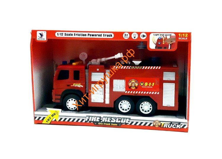 Пожарная машина (свет, звук) в ассортименте 1188-6-8