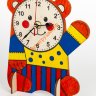 Набор для творчества. Деревянные часы своими руками (с красками) "Медвежонок" 01961