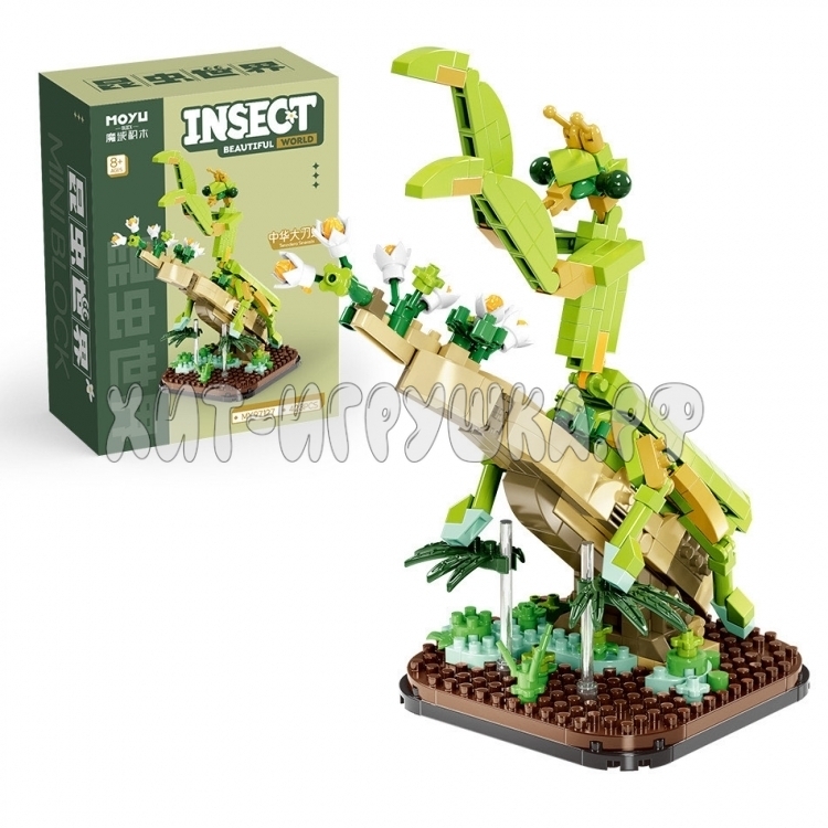 Конструктор 3D из миниблоков Богомол 423 дет. MY97127