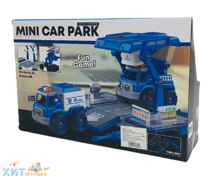 Конструктор Полицейская машина с отверткой в ассортименте LM9028