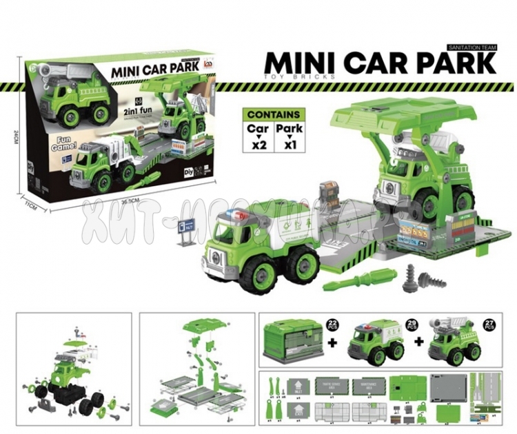 Конструктор Полицейская машина с отверткой в ассортименте LM9028