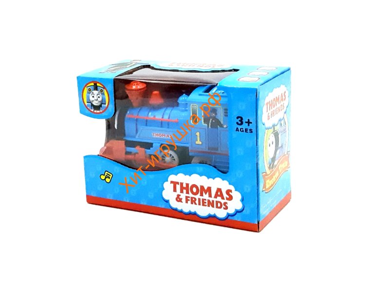 Паровоз Томас (свет, звук) на 3d колесе в ассортименте 99697/99597