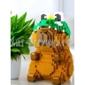 Конструктор 3D из миниблоков КАПИБАРА В ШАПКЕ 3438 дет. 89113