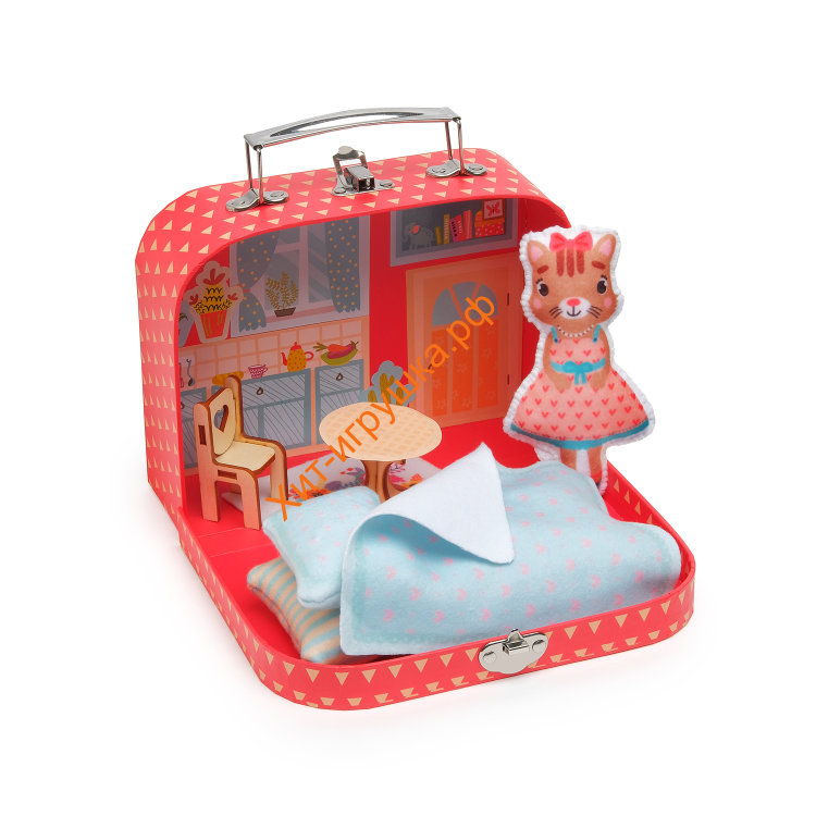 Игровой набор для детского творчества "Мой уютный  домик" Кошечка dd-3